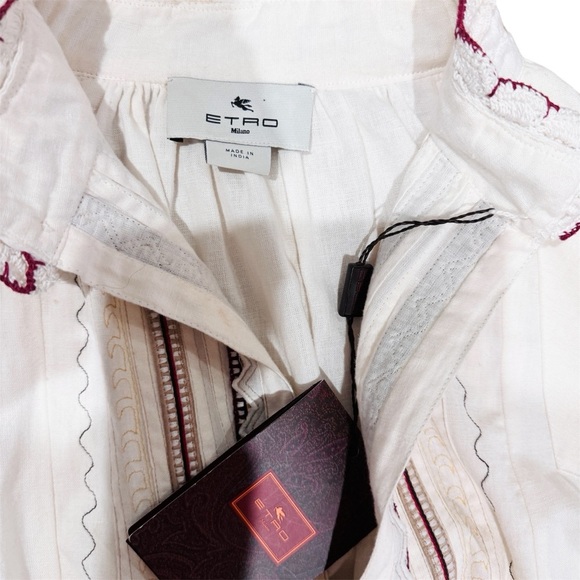 Etro cotton embroidered Dress NEW - Picture 8 of 12